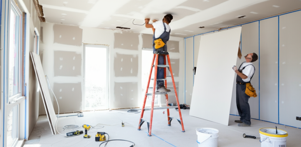 Professional drywall installation in North Hollywood